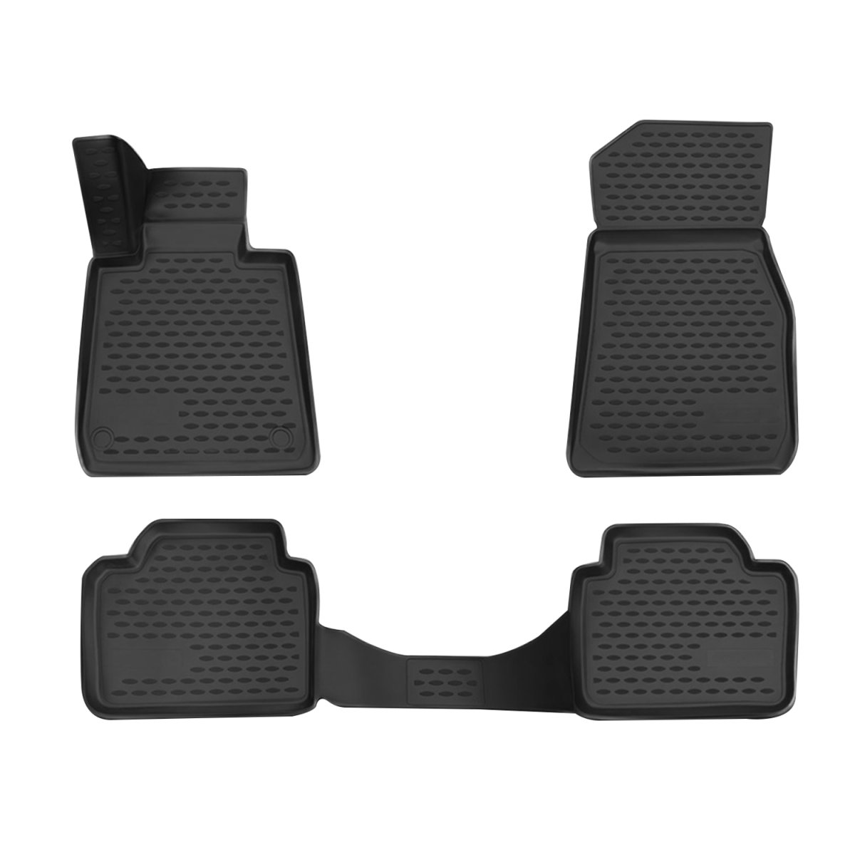 BMW 3 SERIES Floor Mats - Omac - Rubber TPE 4 Pcs - Black - '12-'18